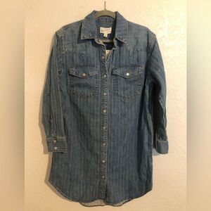 NWT. Universal Thread Blue Denim Tunic Dress- XS